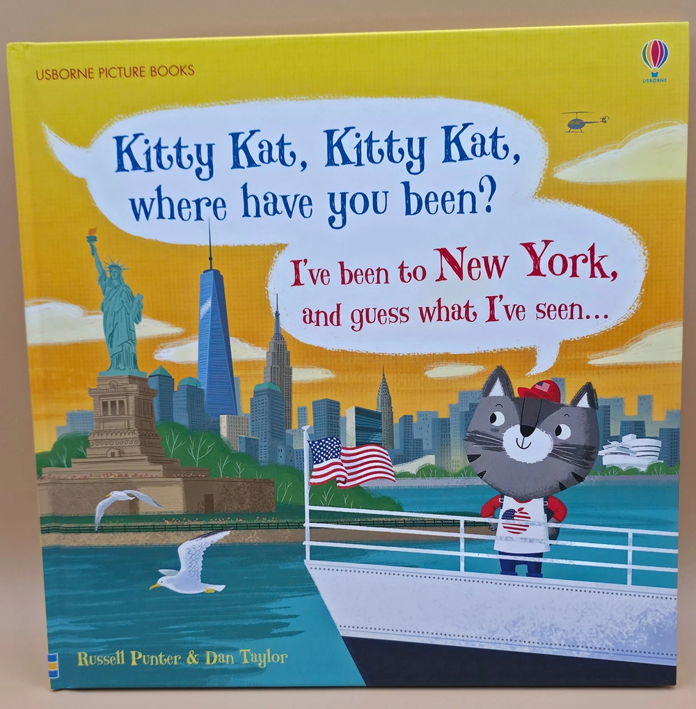 Kitty Kat, Kitty Where Have You Been? Hardcover Usborne Book